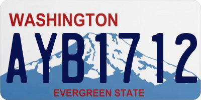 WA license plate AYB1712