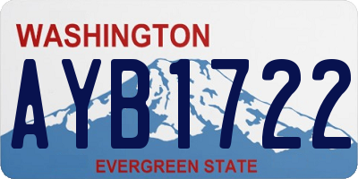 WA license plate AYB1722
