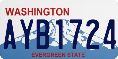 WA license plate AYB1724
