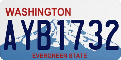 WA license plate AYB1732