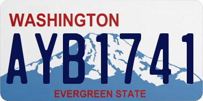 WA license plate AYB1741