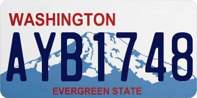 WA license plate AYB1748