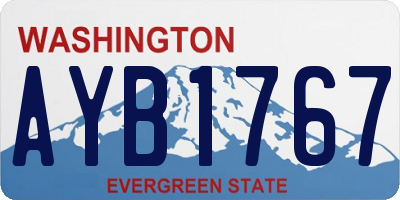 WA license plate AYB1767