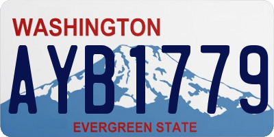 WA license plate AYB1779