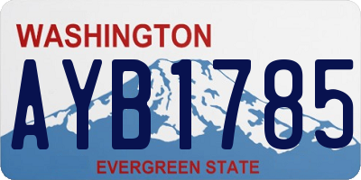 WA license plate AYB1785