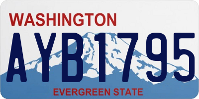 WA license plate AYB1795