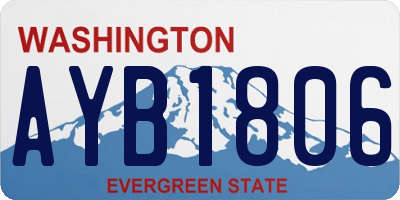 WA license plate AYB1806