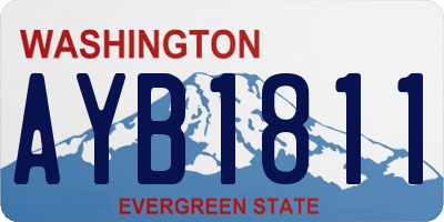 WA license plate AYB1811