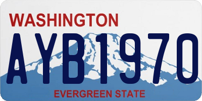 WA license plate AYB1970