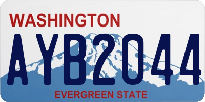 WA license plate AYB2044