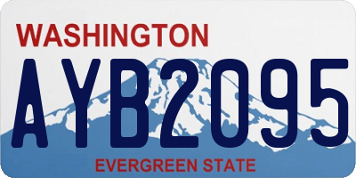 WA license plate AYB2095