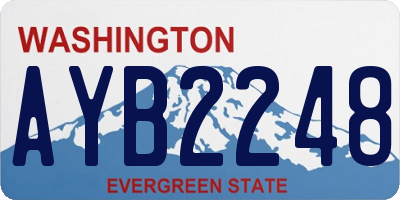 WA license plate AYB2248