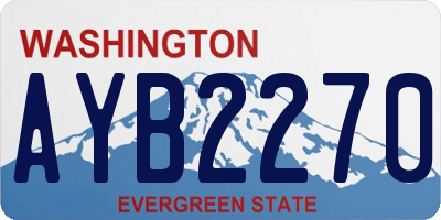 WA license plate AYB2270