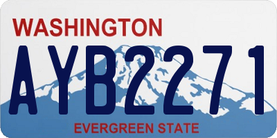 WA license plate AYB2271