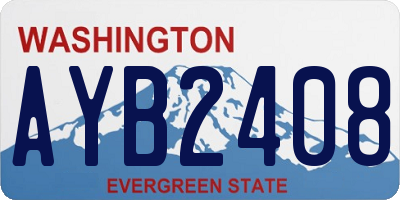 WA license plate AYB2408