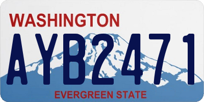 WA license plate AYB2471