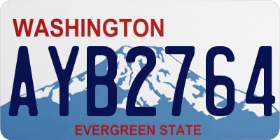 WA license plate AYB2764
