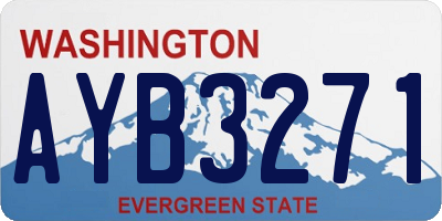 WA license plate AYB3271