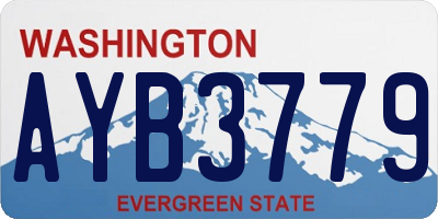 WA license plate AYB3779