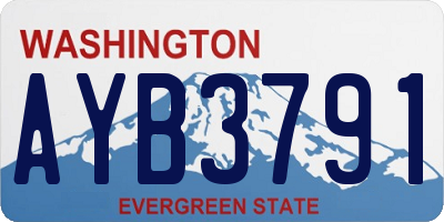 WA license plate AYB3791