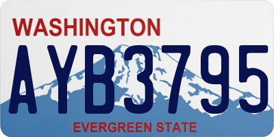 WA license plate AYB3795