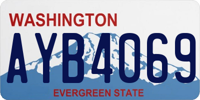 WA license plate AYB4069