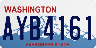WA license plate AYB4161