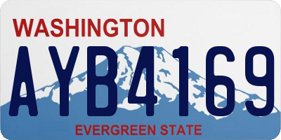 WA license plate AYB4169