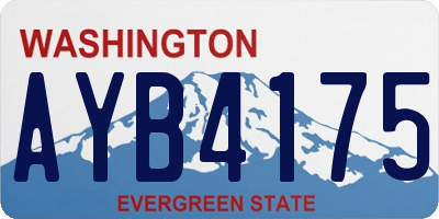 WA license plate AYB4175