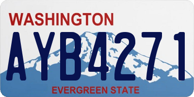 WA license plate AYB4271