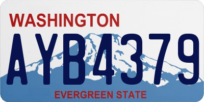 WA license plate AYB4379