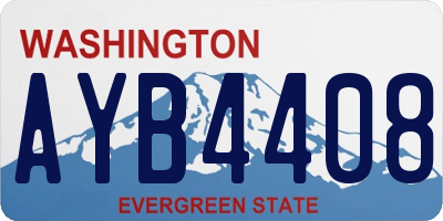 WA license plate AYB4408