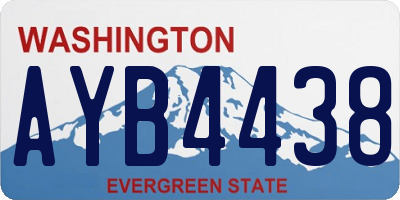 WA license plate AYB4438