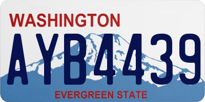 WA license plate AYB4439