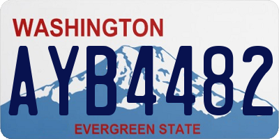 WA license plate AYB4482