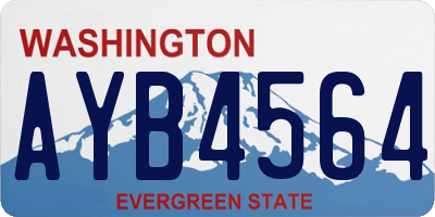 WA license plate AYB4564