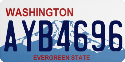 WA license plate AYB4696
