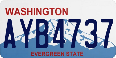 WA license plate AYB4737