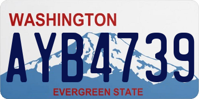 WA license plate AYB4739
