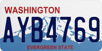 WA license plate AYB4769