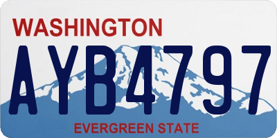WA license plate AYB4797