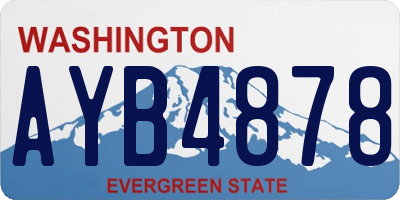WA license plate AYB4878