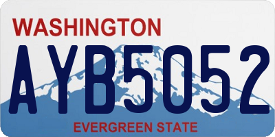 WA license plate AYB5052