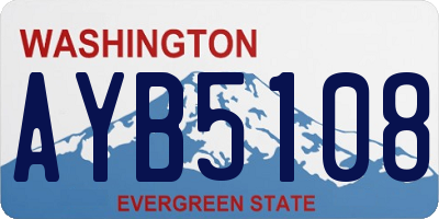 WA license plate AYB5108