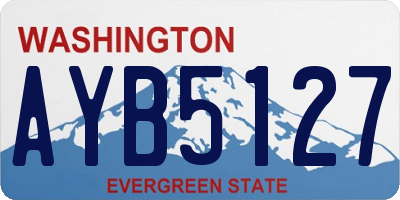 WA license plate AYB5127