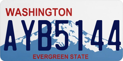 WA license plate AYB5144