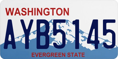 WA license plate AYB5145