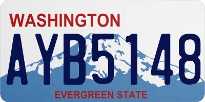 WA license plate AYB5148
