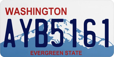 WA license plate AYB5161