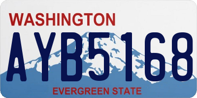 WA license plate AYB5168